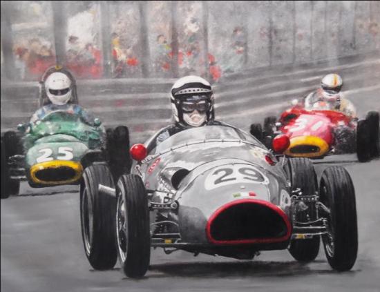 GRAND PRIX HISTORIQUE MONACO 2016( 65 X 92 ) Prix sans cadre 900€ NON DISPONIBLE