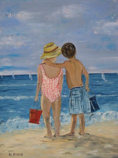 Les plaisirs de la mer 150€ av cadre (46X38)