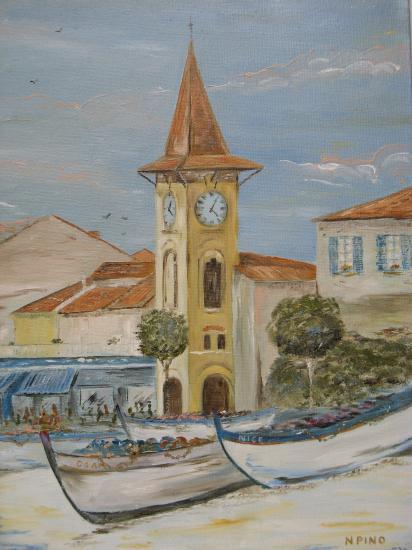 L'eglise  du cros de cagnes s/ mer n°2  70€ (30X40)