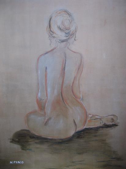 Nu  (femme)  300€  (81X100)  sans cadre  