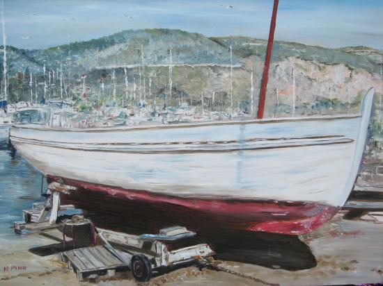 le chantier naval de s / jean 300€ (50X70)