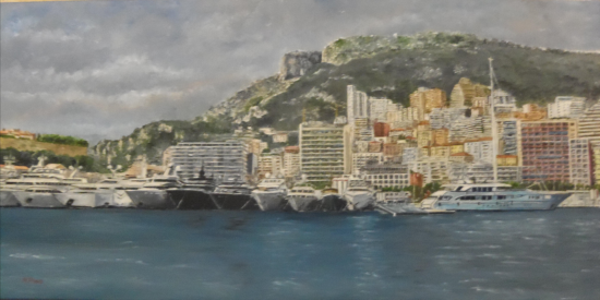 Monaco (100x50 ) prix avec cadre 650 sans cadre 600€