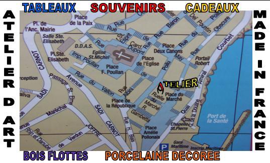 PLAN  D ACCES A L ATELIER